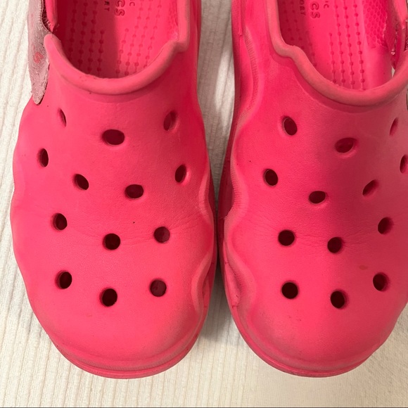 Crocs Swiftwater Wave 204021-676 Pink Clogs, size child toddler youth girls 12 - Picture 6 of 6